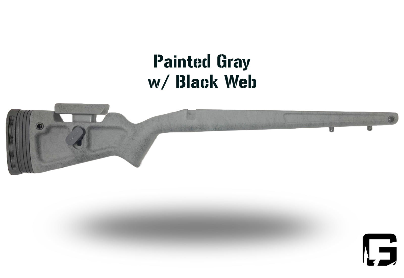 Eagle Pro - Right Hand Rem 700 Long Action, M5.  Painted Gray w/ Black Web.