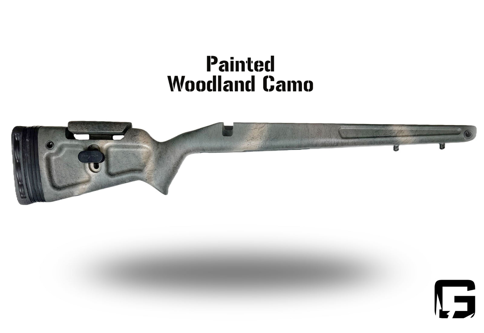 Eagle Pro - Right Hand Rem 700 or 700 clone Long Action, M5.  Painted Woodland Camo