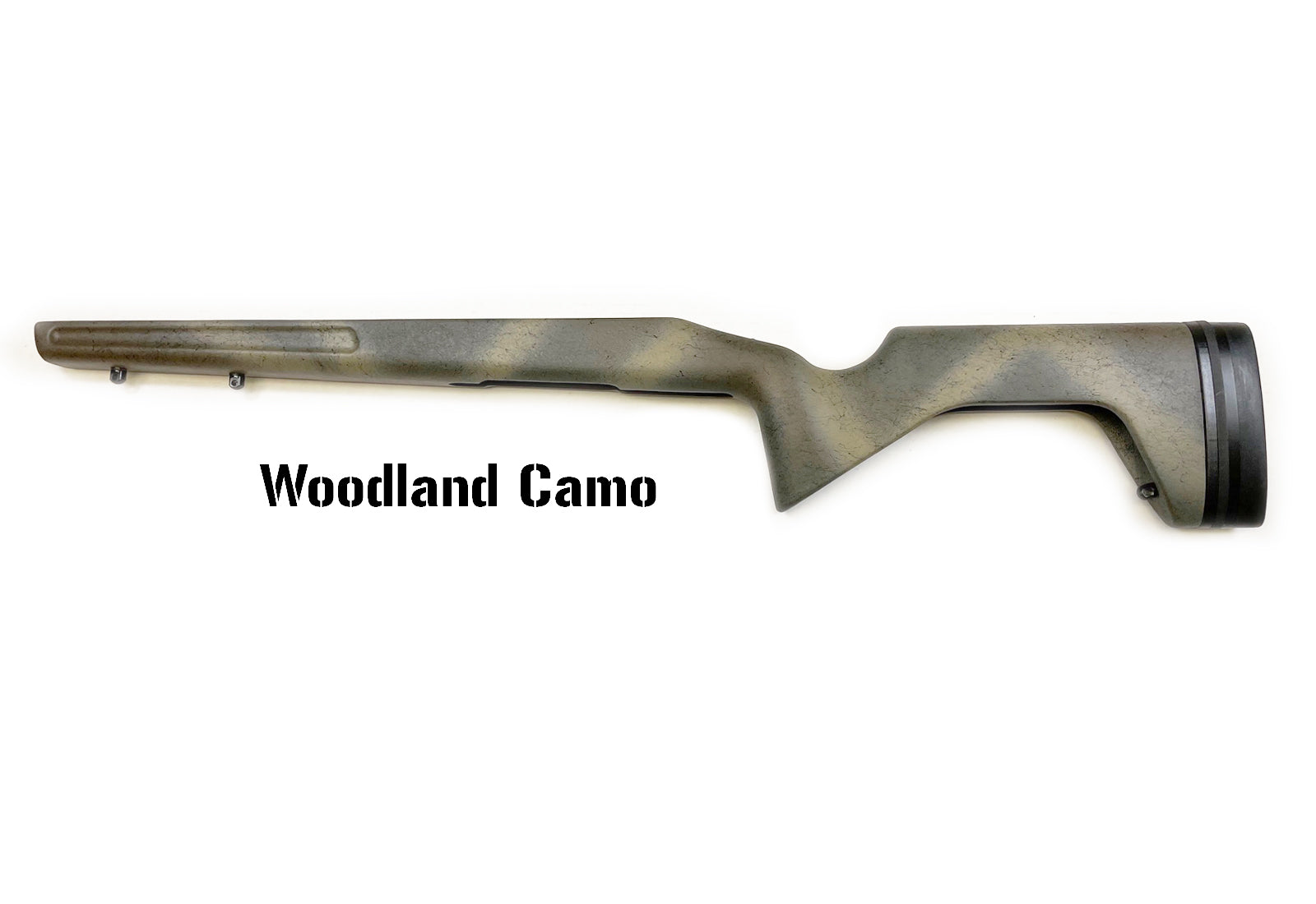 Trekker- Right Hand Rem 700 or 700 clone Short Action, M5.  Painted Woodland Camo.